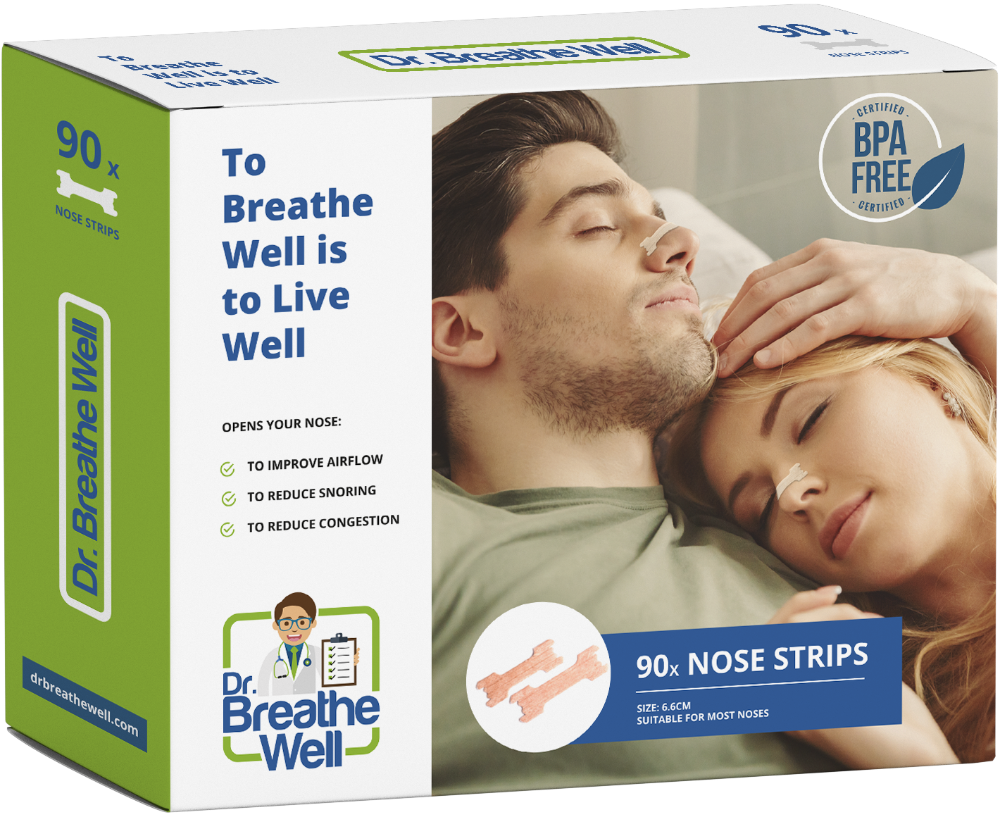 Dr. Breathe Well neuspleisters